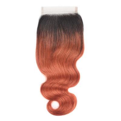 Brazilian Closure Body Wave 100% Unprocessed Virgin Human Hair Lace Closure T1b/350