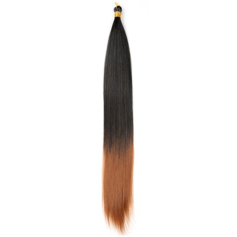 22" Synthetic Silky Straight Bulk Hair Extension Crochet Braid Hair Bundles