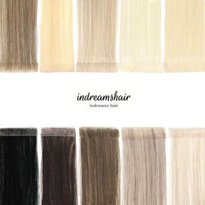 Wholesale European Remy Human Double Drawn Invisible PU Skin Tape Ins Hair Extensions