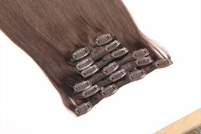 14&quot; 18&quot; 22&quot; Clip in One Piece Brazilian Hair Clips Tic Tac 5 Clips Remy Hair Piece Straight Clip Human Hair Extensions