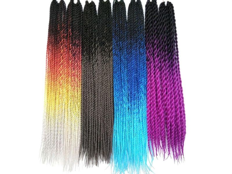 Synthetic Hair Kanekalon Twist Braiding Hair Extensions 24"/30 Strands Crochet Hair Braids