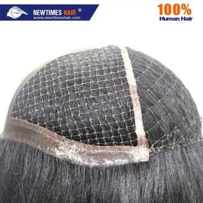 Customized Ladies Skin Front and Crown PE Line Integration Hair System