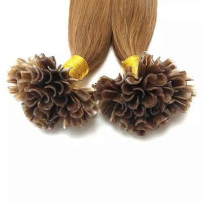 U Tip Hair Keratin Fusion Extensions Real Machine Remy Human Brazilian Hair Natural Straight Pre-Bonded Hair 50g/50s