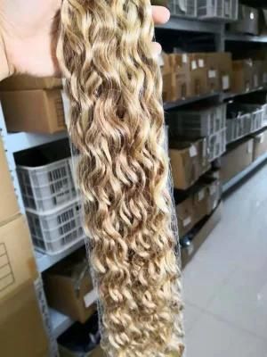 P4/613# 20&quot; Blond Human Hair Water Weave Bundles