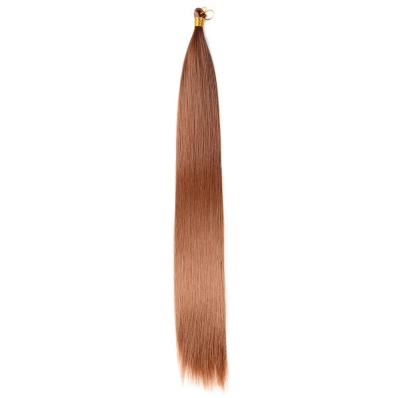 22" Synthetic Silky Straight Bulk Hair Extension Crochet Braid Hair Bundles