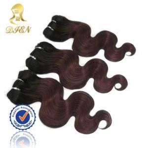 Malaysia Hair Beautiful and Fashion Virgin Remy Human Hair Extensions Two Tone 2b/33 Ombre Two Tone Color Weft Wavy Style