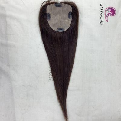 Injected Silk Base Virgin Human Hair Toppers/Women&prime;s Topper/Hair Pieces/Hair Products for Thinning Hair