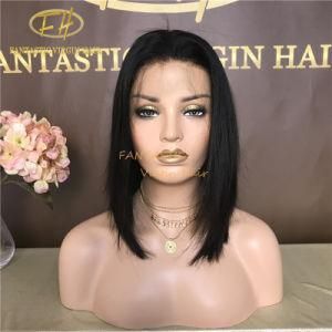 Wholesale Brazilian/Indian Virgin/Remy Human Hair Full/Frontal Lace Bob Wig with Natural Color