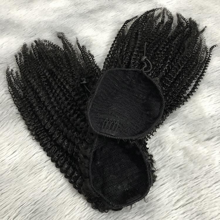 Wholesale Raw Brazilian Hair Drawstring Ponytail Human Hair Extensions