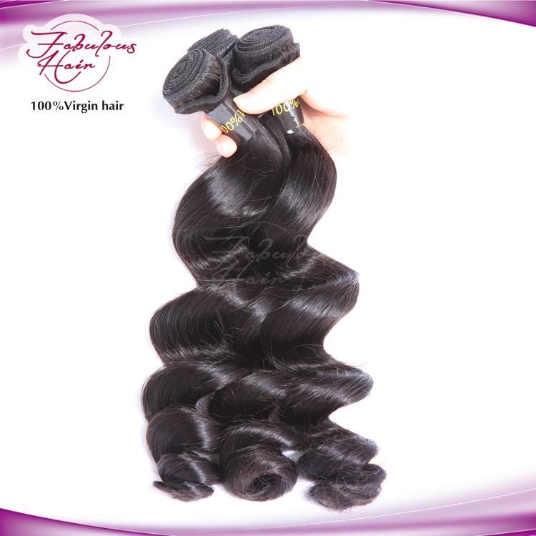 Fbl Hair 100% Malaysian Loose Wave Virgin Hair Weaving Weft