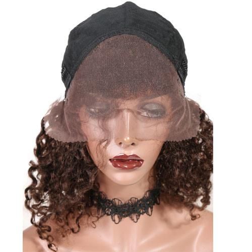 Afro Kinky Curly Lace Wig for African Americans 100% Brazilian Remy