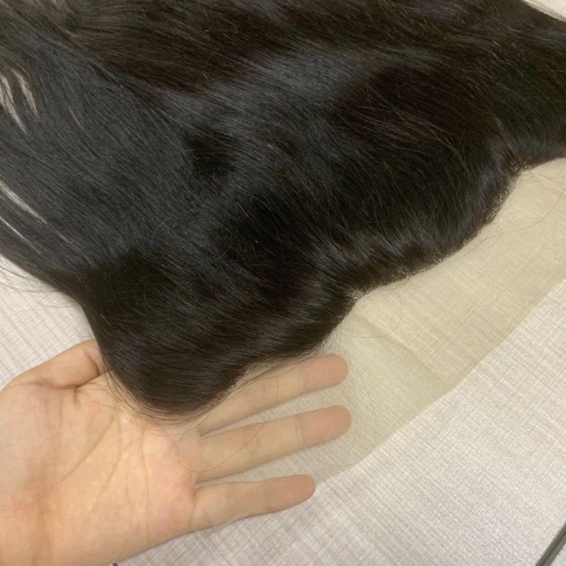 Wendyhair Swiss Lace Closure Straight Brzilian Virgin Human Hair Frontal