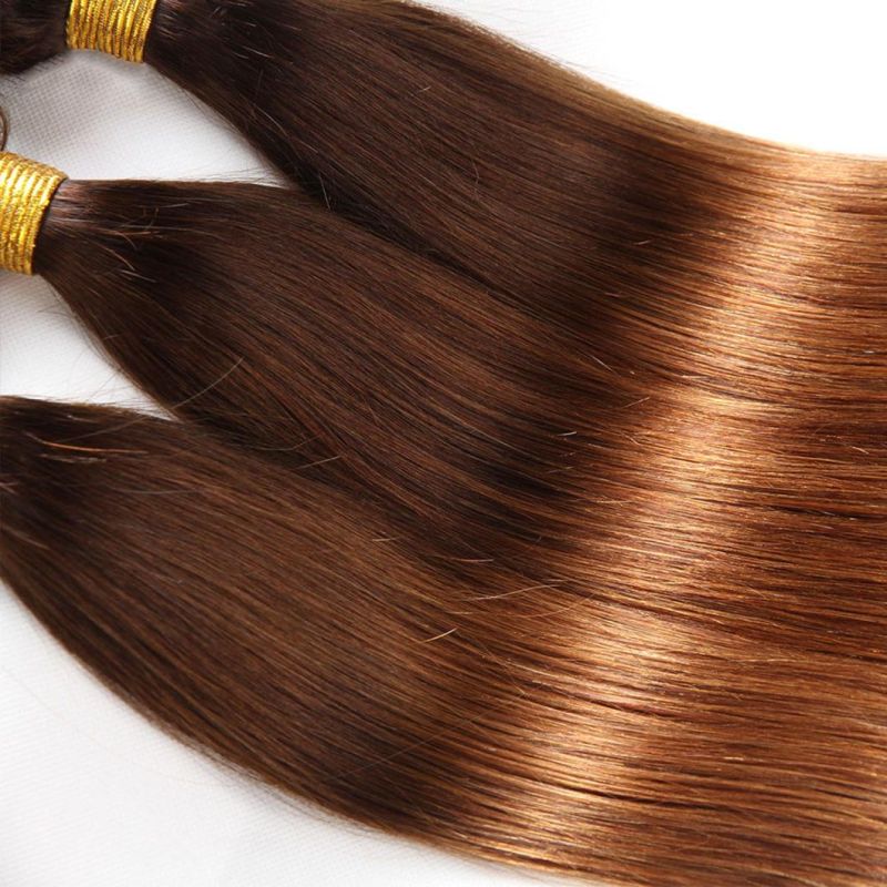 Brazilian Straight Human Hair Bundles Ombre Bundles with Closure Brazilian Straight Human Hair Bundles with Lace Closure Remy Hair Weave Extensions