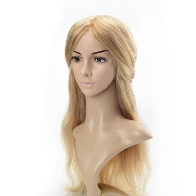 Lw6138 Full French Lace Human Hair Wig with Spot Color Hair Replacement for Women