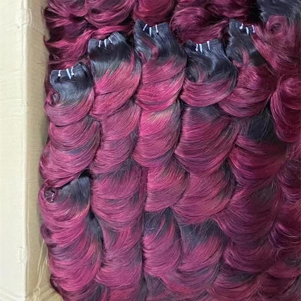 10 a Raw Brazilian Human Hair Colorful Raw Virgin Human Hair Short Hair Bundles Weft