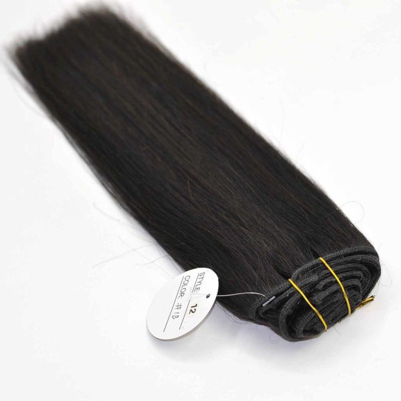 Natual Black Color Remy Human Hair Extensions