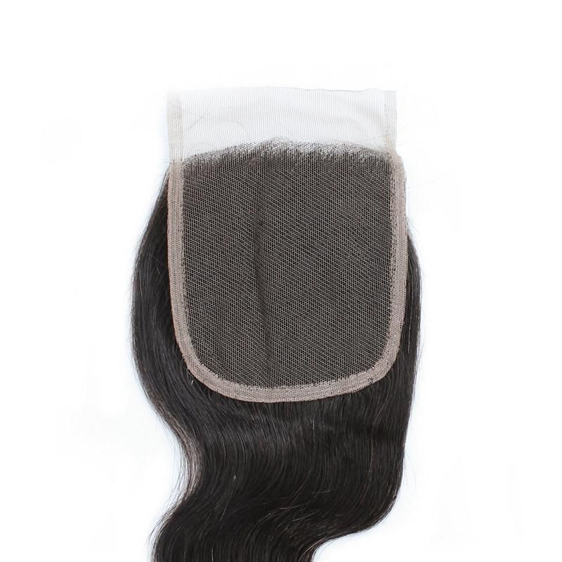 4*4 Lace Frontal Closure Body Wave Hair Weaving Wigs Natural Human Hair