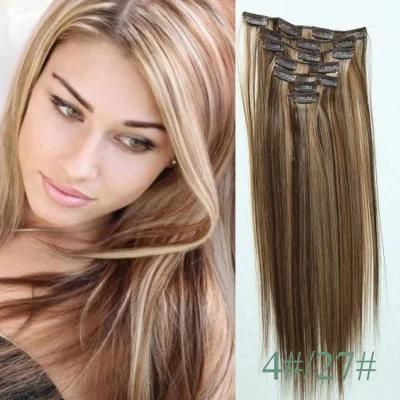 Indian Straight Remy Extension Clip Human Hair