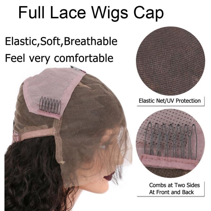 Deep Wave 100% Human Hair Full Lace Wig with Baby Hair