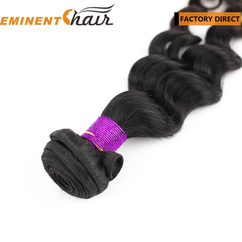 Brazilian Hair Natural Black Wavy Human Hair Extensions