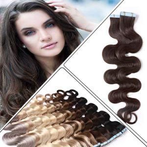 Sexy Body Wave Tape Hair Extensions Real Human Hair