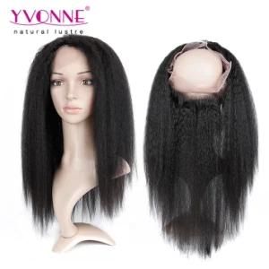 Brizilian Lace Frontal Free Parting Kinky Straight Natural Hairline Virgin Hair