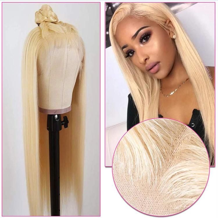 Hair Wig Top Quality 613 Blond Lace Frontal Wig Preplucked Glueless Long Human Hair Lace Frontal Wigs in Stock for Women