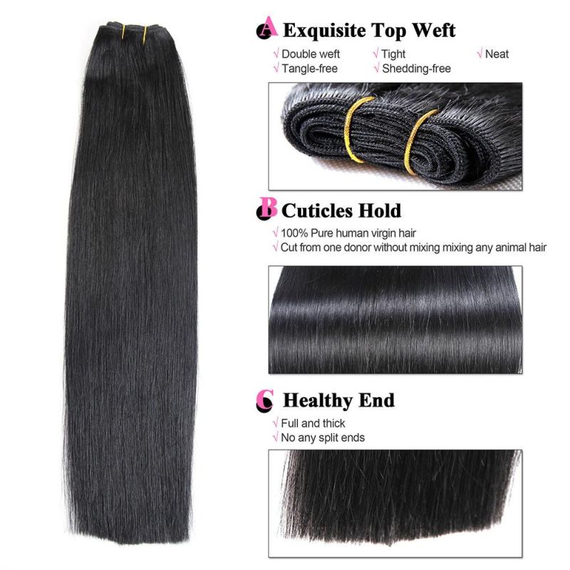 100% Virgin Remy Human Hair Weave/Weft