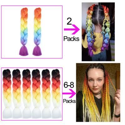 Kbeth Native American Braided Hair Extensnions for America Black Woman 2021 Fashion Braiding 26 Inch Cheap Price Colorful Extension in Stock