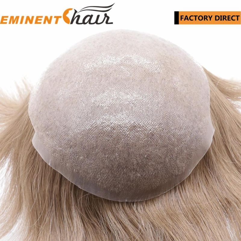 Factory Direct Human Hair Men′s Skin Wholesale Hair Topper