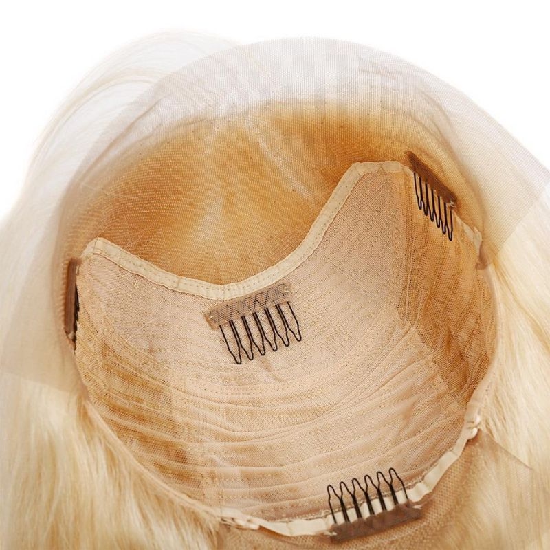 Transparent Bridge 613 Blonde Lace Frontal Wig Pre Plucked with Baby Hair Straight Brazilian Human Hair Full Lace Front Wigs Free Shipping