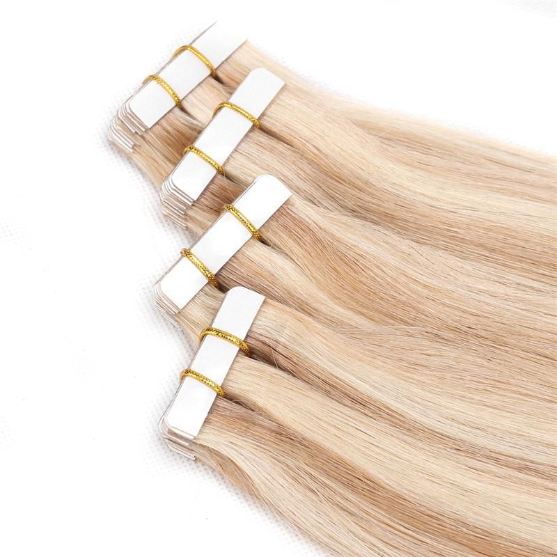 High Quality Blonde Straight Tape Hair Extensions Available Human Hair Extensions