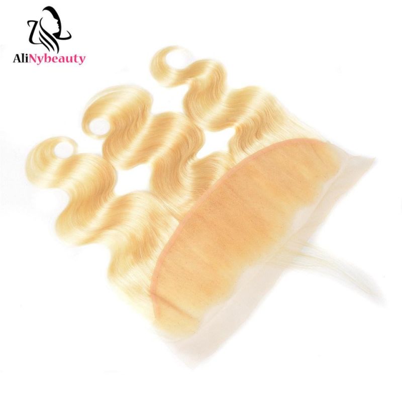 Alinybeauty 613# Body Wave Blonde Hair Lace Frontal Closure