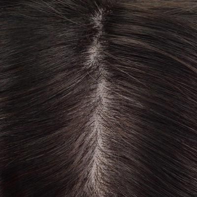 Silk Top Lace Base Natural Hairline Human Hair Replacement System