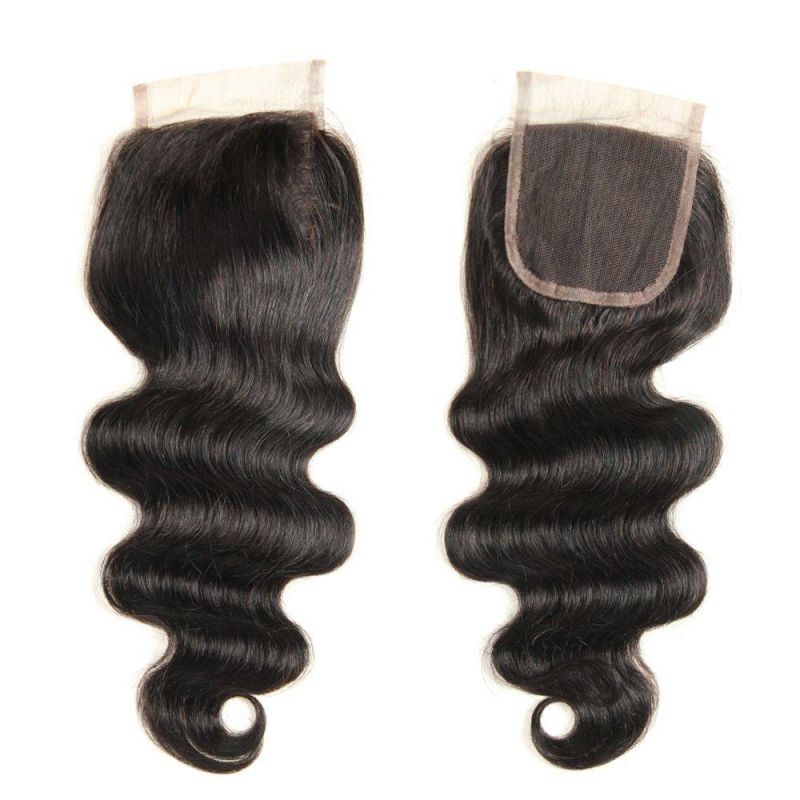 Luxury Hair Body Wave Lace Closure Extension Remy Human Hair