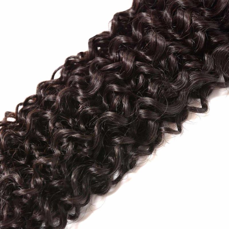 Wholesale Natural Color Virgin Cuticle Kinky Curly Human Hair Weaving