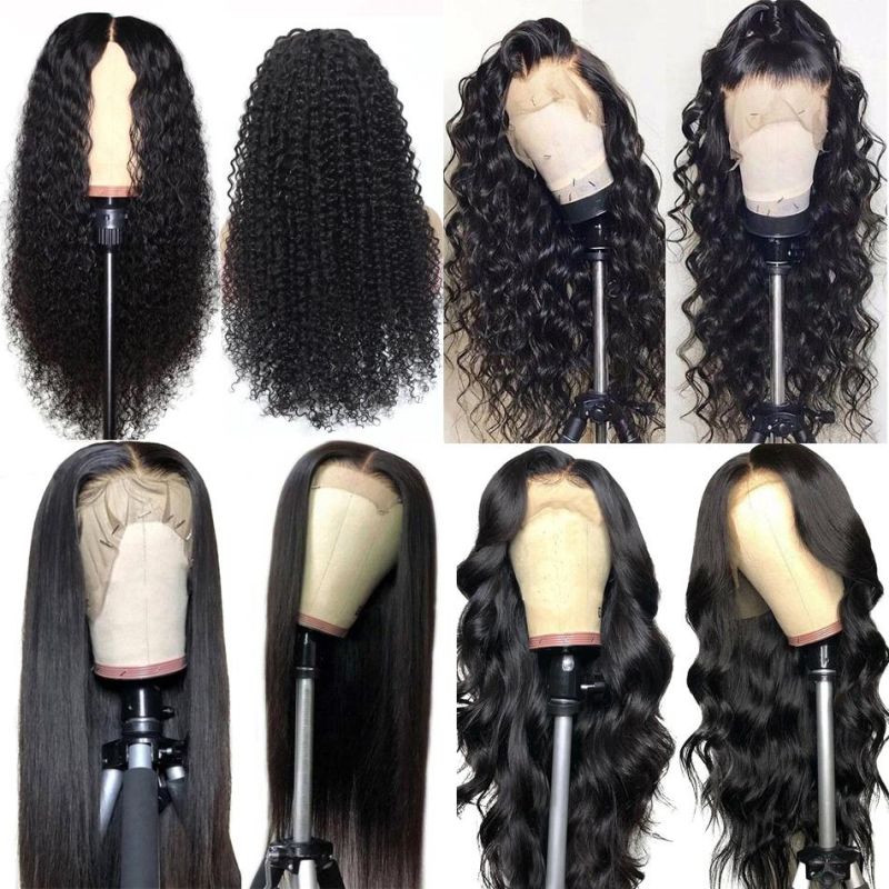 2022 Hot Selling Cuticle Aligned Virgin Hair Unprocessed Brazilian Hair Long Straight Human Hair Lace Wigs