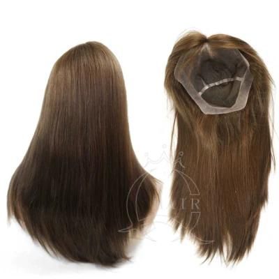 China Wholesale Alopecia Bald No Hair Lace Wig Top Lace Front Lace All Lace Wig Size PU Kosher Jewish Wig Silk Top Wig