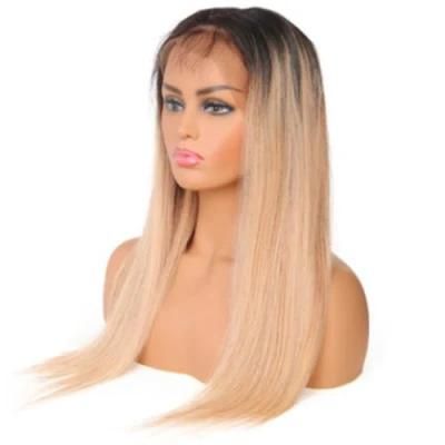Long Highlight 13X4 Lace Front Human Hair Wig for Women 1b/27 Brazilian Virgin Hair Wigs 150% Density 20inch