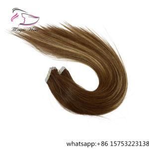 Balayage Ombre 4/27# Silky Straight Brazilian Tape Balayage Human Hair Extension 40pieces 2.5g/PC 100g for One Bundle Human Hair