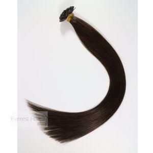 #2 Virgin Remy Brazilian Keratin Flat Tip Human Hair Extensions