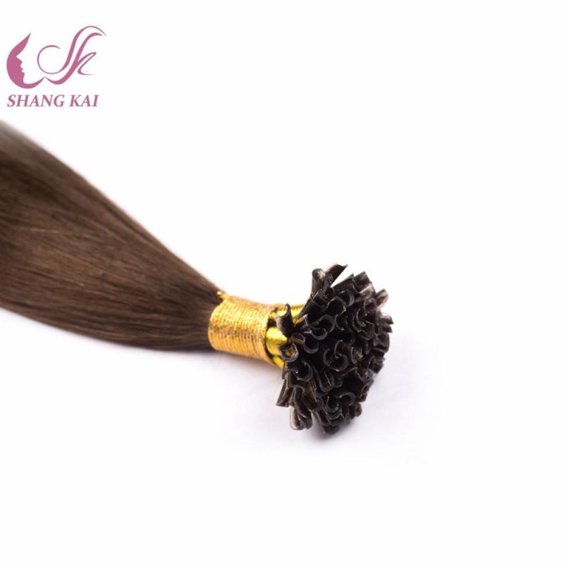 U Tip Nail Russian Hair Pre Bonded Human Hair Extension Keratin Human Hair