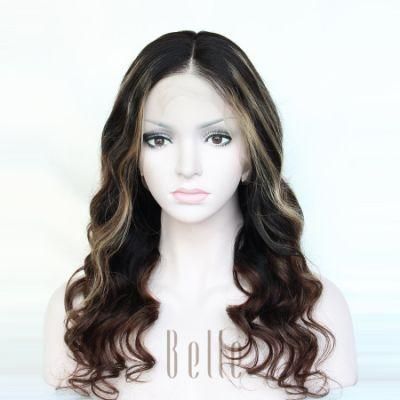 100% Top Quality Lace Front Wig with Virgin Human Hair
