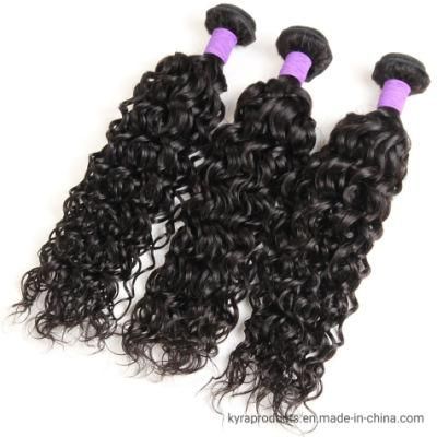 Brazilian Hair Water Wave Bundles Smooth and Soft Human Hair Weave Bundles Natural Black 100% Human Hair Pieces