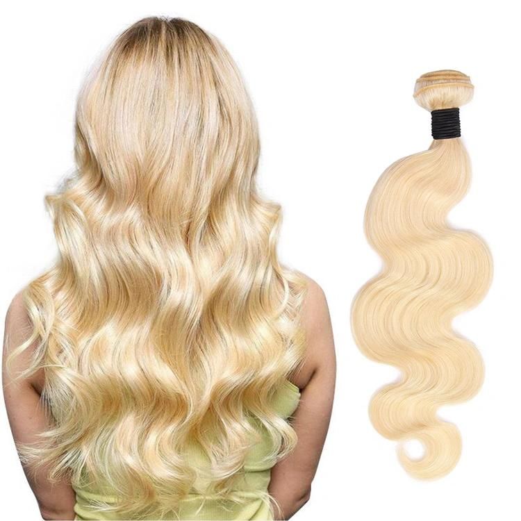 100% Human Hair, Wholsale Blonde Human Hair Bundle, Virgin Hair.