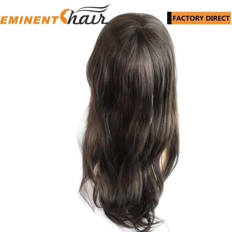Human Hair Mono Lace Front Women Hair Replacement