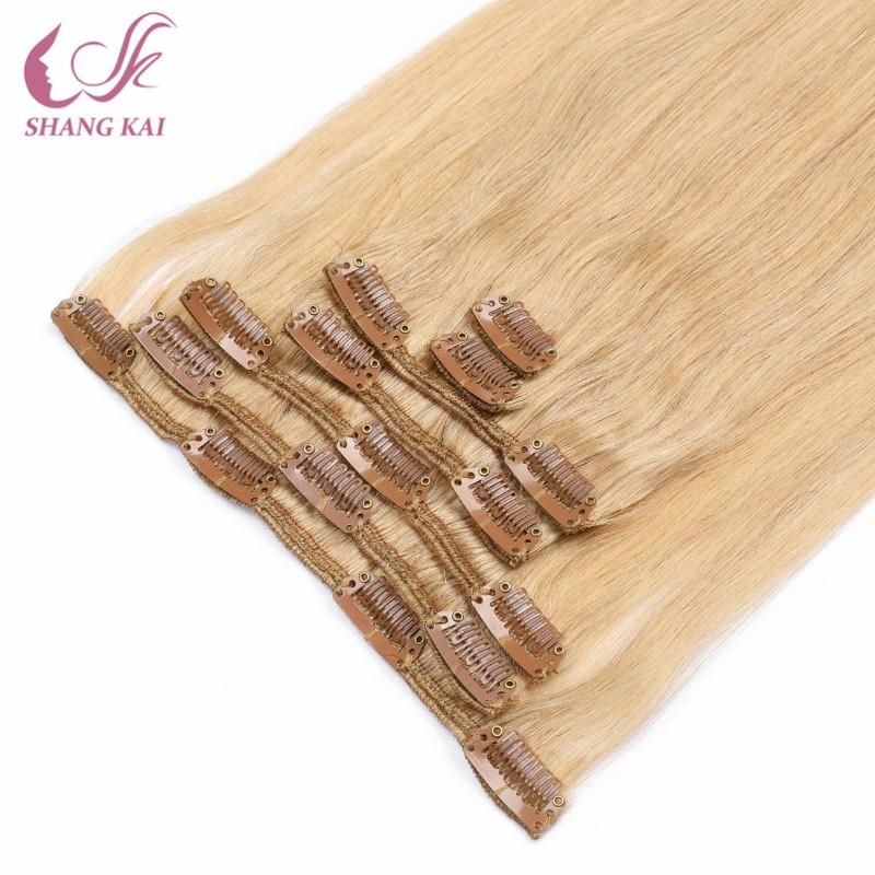Double Drawn Natural Human Hair Clip in Extension