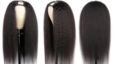 Wholesale Natural Hair Wig U Part Wig Human Hair, U Part Wig Kinky Straight, U Part Wig