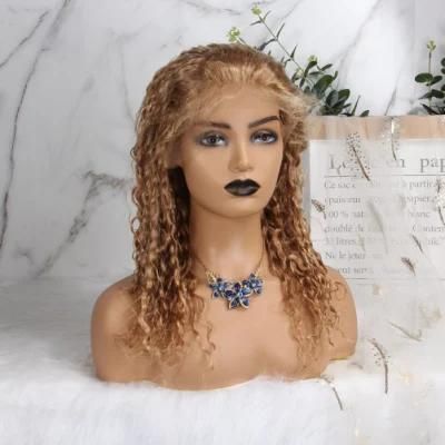 1b 613 Half Wig 150 Density Pre Plucked Peruvian Remy Ombre Blonde Lace Front Straight Human Hair Wigs with Baby Hair