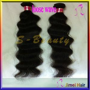 Fashion No Shed Unprocessed Brazilian Loose Wave Weave Human Hair